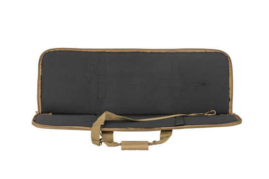 NcSTAR's 36in single rifle case is tan and features straps to secure your rifle and protect your carbine.